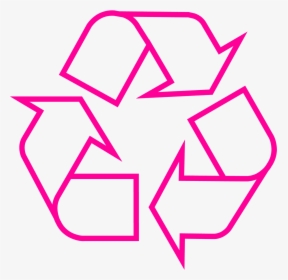Recycling Symbol Icon Outline Magenta - Recycle Logo Red Png, Transparent Png, Free Download