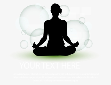 Clip Art Meditation Wallpaper - Sitting, HD Png Download, Free Download