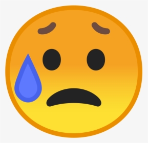 Sad But Relieved Face Icon - Icon Of Sad Face, HD Png Download, Free Download