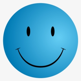 Blue Smiley Face Png - Smiley Face Blue Background, Transparent Png, Free Download