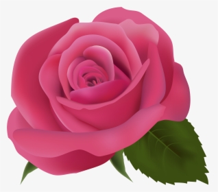 Clipart Bow Dark Pink Flower - Transparent Background Pink Flower Png, Png Download, Free Download