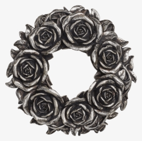 Black Rose Wreath - Rose Wreath, HD Png Download, Free Download