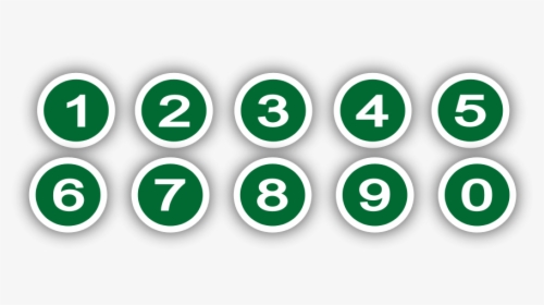 Images Of Numbers Clipart Clipart - Numbers In Circles Png, Transparent Png, Free Download