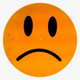 Orange Sad Face Png Images Clipart - Orange Sad Face Clipart, Transparent Png, Free Download