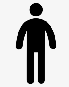 Standing Frontal Man Silhouette, HD Png Download, Free Download
