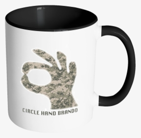 Circle Game Black Accent Mug Camo Hand - Dont Rise And Shine Mug, HD Png Download, Free Download