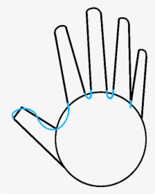 How To Draw Hand - Easy Simple Hand Drawing, HD Png Download, Free Download
