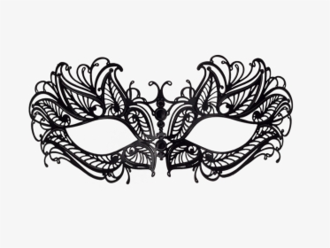 Masquerade Mask Template Photo - Lace Masquerade Mask Templates, HD Png Download, Free Download