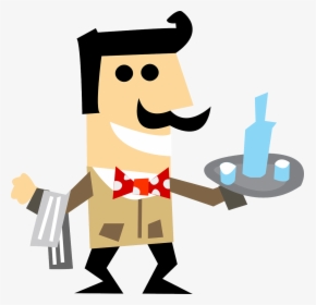 Clip Art Of Waiter, HD Png Download, Free Download