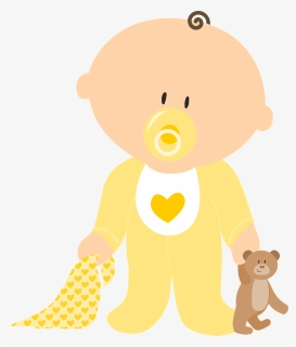 Baby, Boy, Girl, Neutral, Child, Cute, Kid, Infant - Baby With Pacifier Clipart, HD Png Download, Free Download