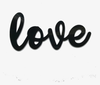 Love Black Acrylic Sign - Calligraphy, HD Png Download, Free Download
