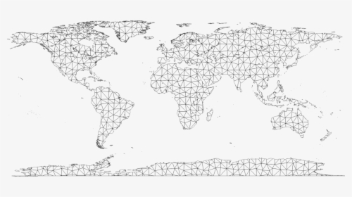 Map,area,tree - Line Art World Map, HD Png Download, Free Download