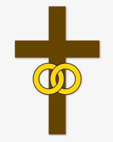 Marriage Cross Christian Symbol - Christian Marriage Logo Png, Transparent Png, Free Download