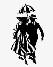 Fashion Clipart Man Woman - Fashion Man And Woman Silhouette, HD Png Download, Free Download