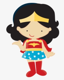 Clipart Of Wonder Woman Baby - Wonder Woman Cartoon Kids, HD Png Download, Free Download