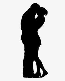 Couple Clipart Passionate - Couple Kissing Black And White, HD Png Download, Free Download