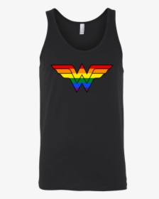 Wonder Woman Shirt Lgbt Shirts Gay Pride Shirts Rainbow - Active Tank, HD Png Download, Free Download