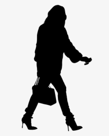 Silhouette Walking Png - Silhouette Architecture People Png, Transparent Png, Free Download