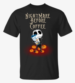 Nightmare Before Coffee Dutch Bros Baby Jack Skellington - Black Out Football Shirts, HD Png Download, Free Download
