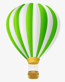 Hot Air Balloon Clip Art - Green Hot Air Balloon, HD Png Download, Free Download