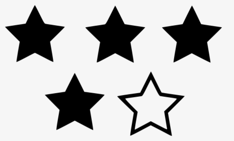 Four Star Rating - 4 Star Rating Blue, HD Png Download, Free Download
