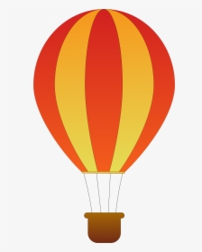 Vertical Striped Balloons Big - Hot Air Balloon Clipart, HD Png Download, Free Download