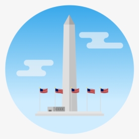 Washington Monument Flat Design, HD Png Download, Free Download