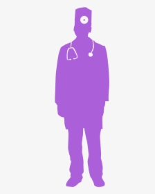 Red Silhouette Doctor, HD Png Download, Free Download