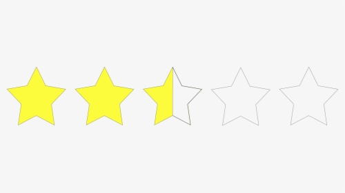 Two And A Half Stars Rating, HD Png Download, Free Download