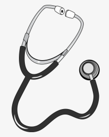 Stethoscope Drawing Line For Free Download - Stethoscope Png Black And White, Transparent Png, Free Download