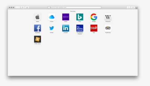 Bookmark Icon On Mac - Mac Os Safari, HD Png Download, Free Download