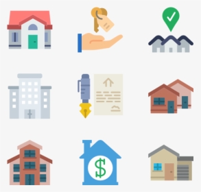 Home Icons Real Estate - کار گرافیکی مشاور املاک, HD Png Download, Free Download