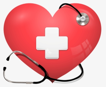 Heart Stethoscope Health Care Cardiology - Heart And Stethoscope Clipart, HD Png Download, Free Download