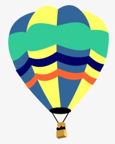 Hot Air Balloon Clip Art Outline - Cute Hot Air Balloon Clipart, HD Png Download, Free Download