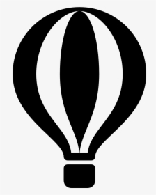 Transparent Heat Icon Png - Silhouette Hot Air Balloon Clipart, Png Download, Free Download