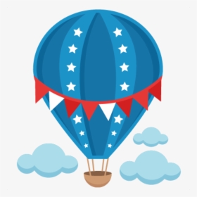 Hot Air Balloon Clip Art Free Patriotic Hot Air Balloon - Hot Air Balloon Clipart Png, Transparent Png, Free Download