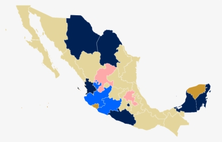 Mapa De México Matrimonio Homosexual 2016 - Mexico Eye Color Map, HD Png Download, Free Download