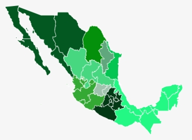Transparent Mapa De Mexico Png - Mexico Life Expectancy By State, Png Download, Free Download