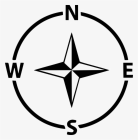 Compass Navigation Arrow Direction Gps West East North - North South East West Icon, HD Png Download, Free Download