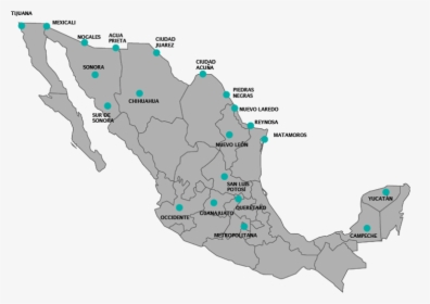 Transparent Mapa De Mexico Png - Federacion Mexicana De Anestesiologia, Png Download, Free Download