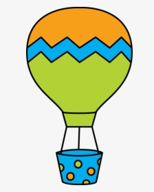 Clipart Toys Hot Air Balloon - Orange Hot Air Balloon Clipart, HD Png Download, Free Download