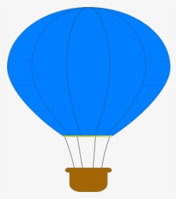 Blue Hot Air Balloon Svg Clip Arts - Hot Air Balloon, HD Png Download, Free Download