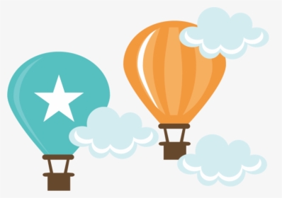Transparent Balloon Clipart No Background - Cute Hot Air Balloon Png, Png Download, Free Download