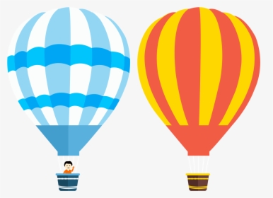 Two Air Balloon Png Clipart - Hot Air Balloon Vector Png, Transparent Png, Free Download
