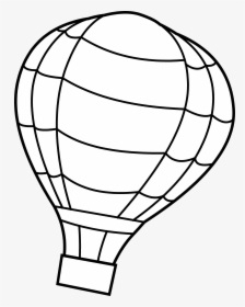 Coloring Pages Free Large - Hot Air Balloon Clipart Outline, HD Png Download, Free Download