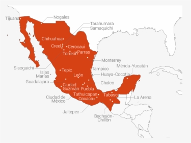 Provincia De México - Country Mexico Black And White, HD Png Download, Free Download