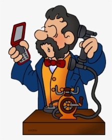 Invention Cliparts - Alexander Graham Bell Clipart, HD Png Download, Free Download