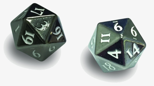 Transparent Dice Png - Ultra Pro Heavy Metal D20 White, Png Download, Free Download