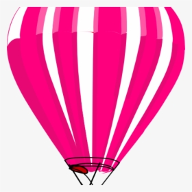 Air Balloon Clipart Pink And White Hot Air Balloon - Hot Air Balloon, HD Png Download, Free Download