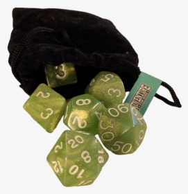 Polyhedral Dice & Velvet Bag - Coin Purse, HD Png Download, Free Download